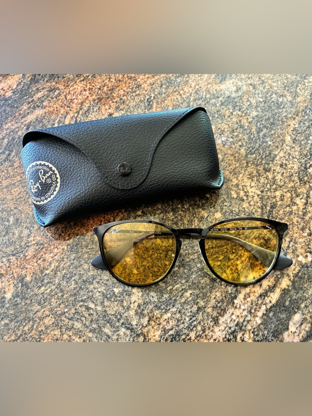 Ray-Ban 3539 Erika Yellow Sunglasses